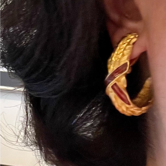 Vintage Karl Lagerfeld Clip on Earrings - Picture 5 of 16